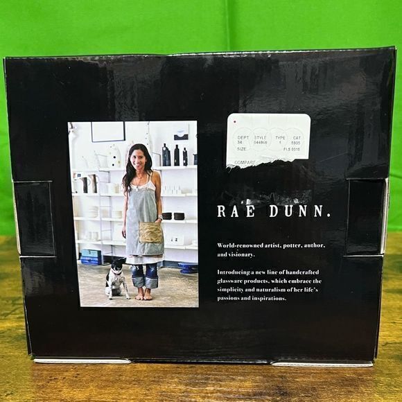 NWT Rae Dunn Salute & Cheers Champagne Stemless Flutes Set of Two 10 Fl Oz - Picture 4 of 6